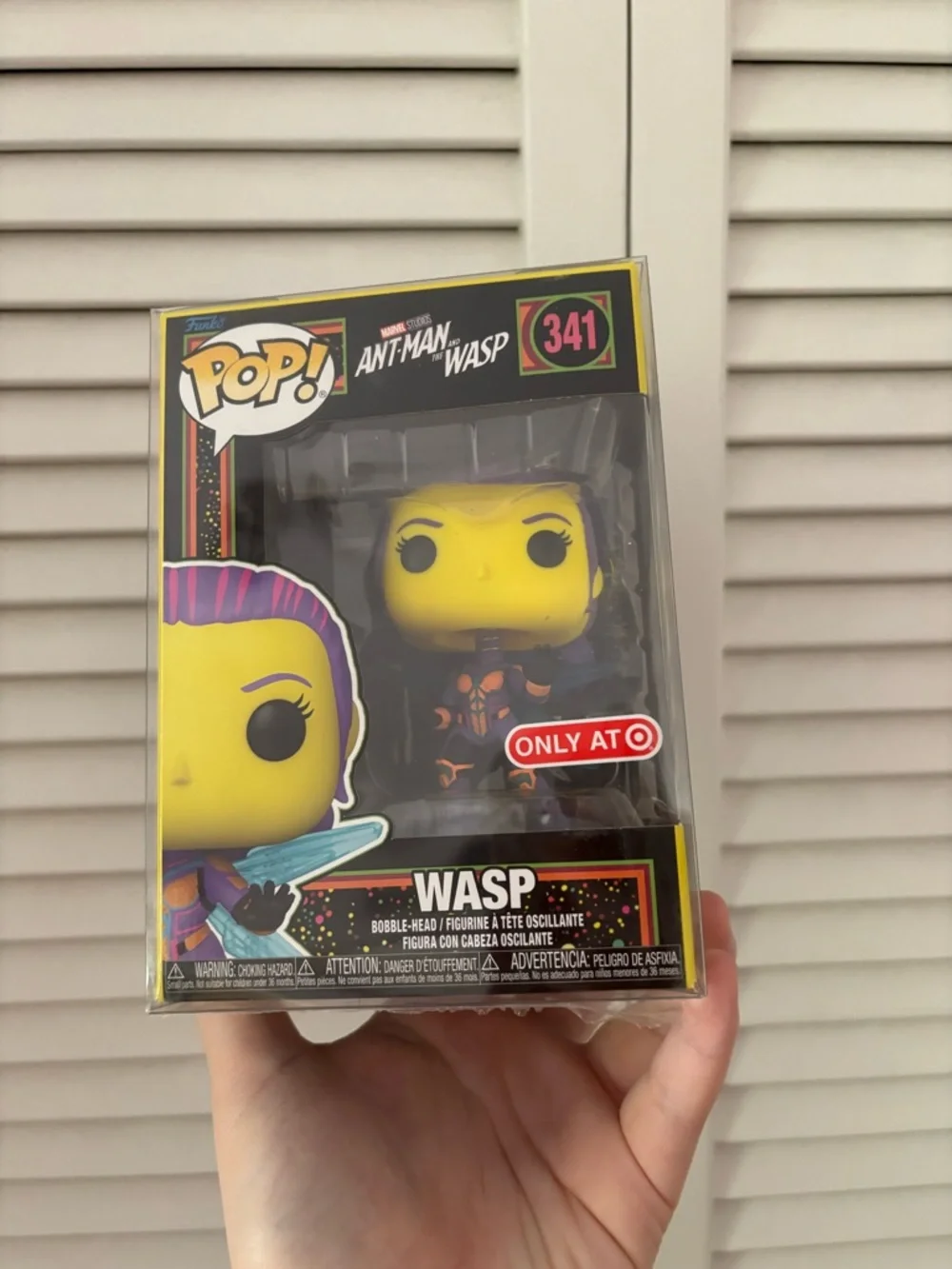 Funko Pop! Wasp #341 (Exclusive Target) Black Light - Picture 2 of 8
